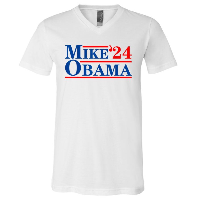 Mike Obama 2024 V-Neck T-Shirt