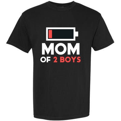 Mom Of 2 Gift From Son Mothers Day Birthday Garment-Dyed Heavyweight T-Shirt