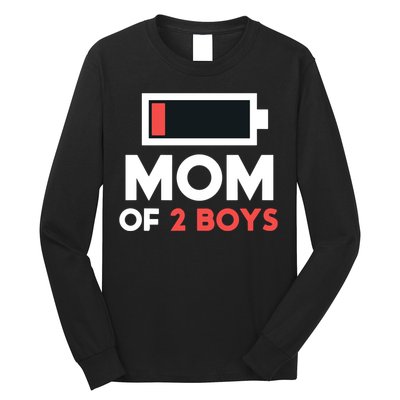 Mom Of 2 Gift From Son Mothers Day Birthday Long Sleeve Shirt