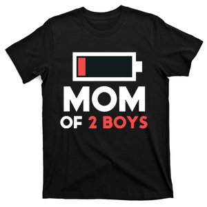 Mom Of 2 Gift From Son Mothers Day Birthday T-Shirt