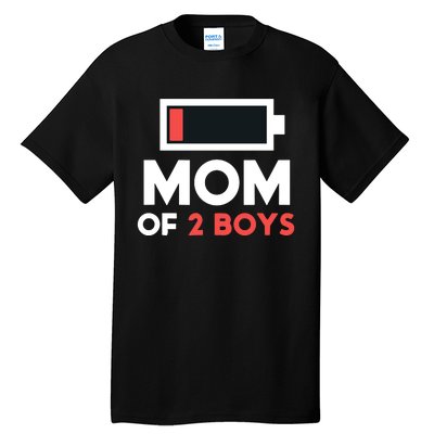 Mom Of 2 Gift From Son Mothers Day Birthday Tall T-Shirt