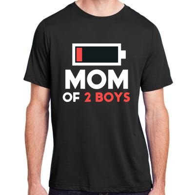 Mom Of 2 Gift From Son Mothers Day Birthday Adult ChromaSoft Performance T-Shirt