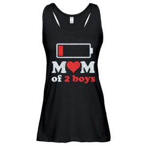 Mom of 2Boys from Son to Mom Quote Mothers Day Birthday Ladies Essential Flowy Tank