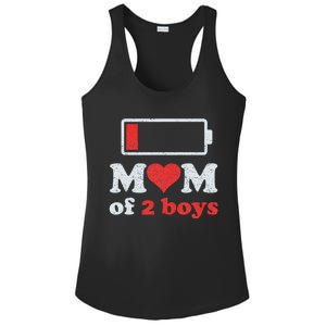 Mom of 2Boys from Son to Mom Quote Mothers Day Birthday Ladies PosiCharge Competitor Racerback Tank