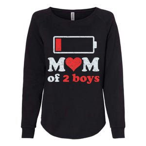 Mom of 2Boys from Son to Mom Quote Mothers Day Birthday Womens California Wash Sweatshirt