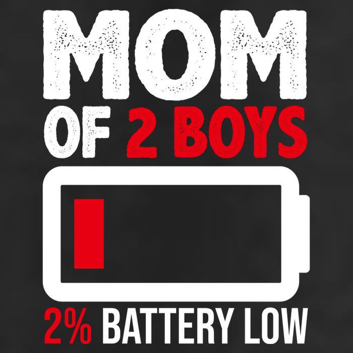 Mom Of 2 Boys 2 Percent Battery Low Funny Adult Drive Performance Visor