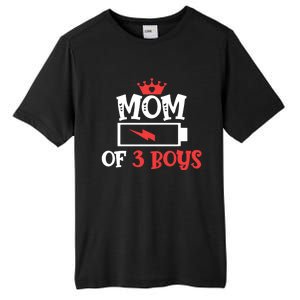 Mom Of 3 Mothers Day Cool Gift Tall Fusion ChromaSoft Performance T-Shirt