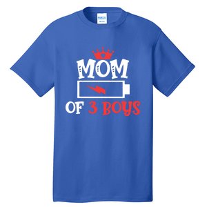 Mom Of 3 Mothers Day Cool Gift Tall T-Shirt