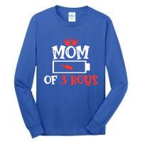 Mom Of 3 Mothers Day Cool Gift Tall Long Sleeve T-Shirt