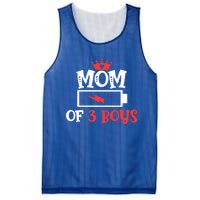 Mom Of 3 Mothers Day Cool Gift Mesh Reversible Basketball Jersey Tank