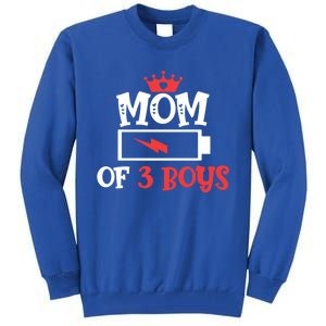 Mom Of 3 Mothers Day Cool Gift Tall Sweatshirt