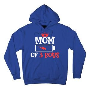 Mom Of 3 Mothers Day Cool Gift Tall Hoodie