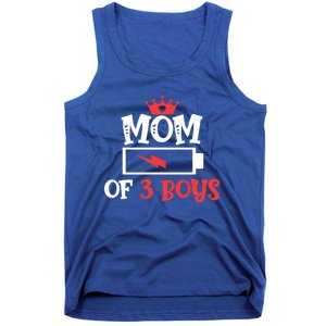 Mom Of 3 Mothers Day Cool Gift Tank Top