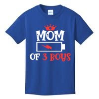 Mom Of 3 Mothers Day Cool Gift Kids T-Shirt