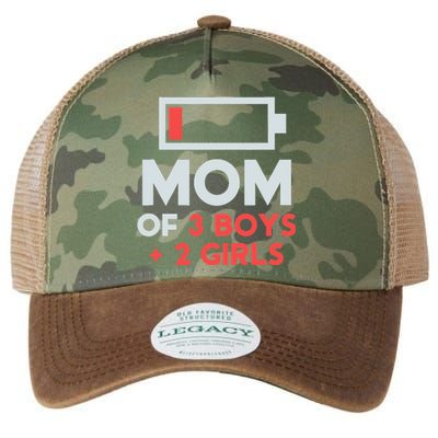 Mom of 3 Boy 2 Girl Mothers Day Gifts from Daughter Legacy Tie Dye Trucker Hat