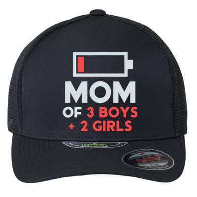 Mom of 3 Boy 2 Girl Mothers Day Gifts from Daughter Flexfit Unipanel Trucker Cap