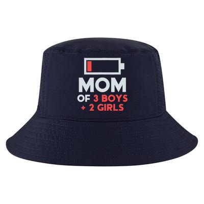 Mom of 3 Boy 2 Girl Mothers Day Gifts from Daughter Cool Comfort Performance Bucket Hat