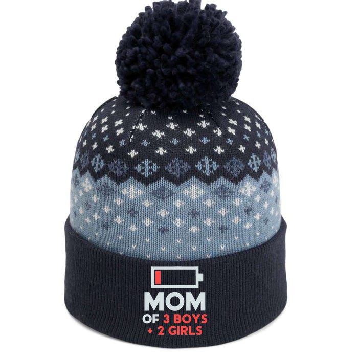 Mom of 3 Boy 2 Girl Mothers Day Gifts from Daughter The Baniff Cuffed Pom Beanie