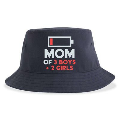 Mom of 3 Boy 2 Girl Mothers Day Gifts from Daughter Sustainable Bucket Hat