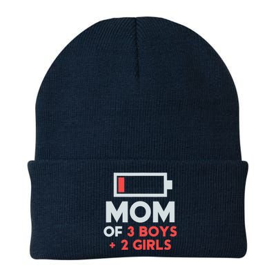 Mom of 3 Boy 2 Girl Mothers Day Gifts from Daughter Knit Cap Winter Beanie