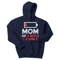 Mom of 3 Boy 2 Girl Mothers Day Gifts from Daughter Kids Hoodie