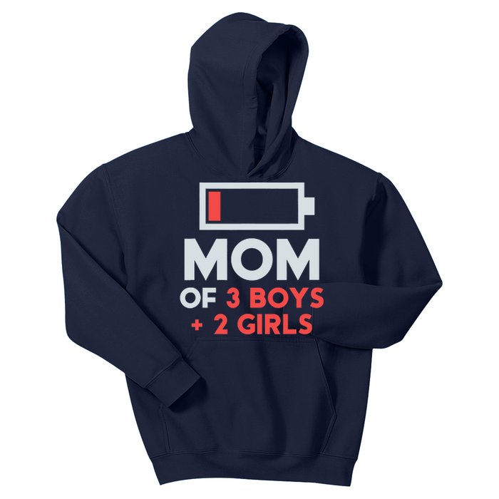 Mom of 3 Boy 2 Girl Mothers Day Gifts from Daughter Kids Hoodie