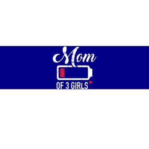 Mom Of 3 Low Battery Great Gift Bumper Sticker