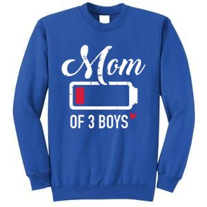 Mom Of 3 Low Battery Gift Sweatshirt