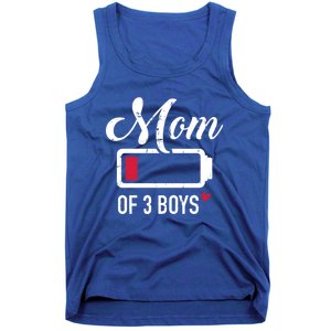 Mom Of 3 Low Battery Gift Tank Top