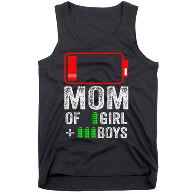 Mom of 3  1  Gift from kid Mothers Day Birthday  Tank Top