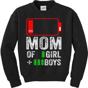 Mom of 3  1  Gift from kid Mothers Day Birthday  Kids Sweatshirt