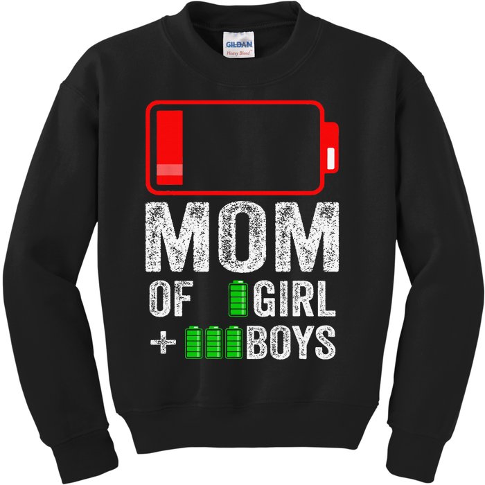 Mom of 3  1  Gift from kid Mothers Day Birthday  Kids Sweatshirt