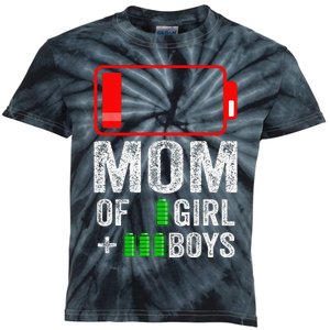 Mom of 3  1  Gift from kid Mothers Day Birthday  Kids Tie-Dye T-Shirt