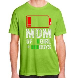 Mom Of 3 1 Gift From Mothers Day Birthday Women Adult ChromaSoft Performance T-Shirt