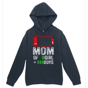 Mom Of 3 1 Gift From Mothers Day Birthday Women Urban Pullover Hoodie