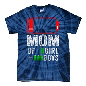 Mom Of 3 1 Gift From Mothers Day Birthday Women Tie-Dye T-Shirt