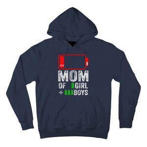 Mom Of 3 1 Gift From Mothers Day Birthday Women Tall Hoodie