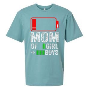 Mom Of 3 1 Gift From Mothers Day Birthday Women Sueded Cloud Jersey T-Shirt