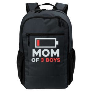 Mom Of 3 Cute Gift From Son Mothers Day Birthday Women Daily Commute Backpack