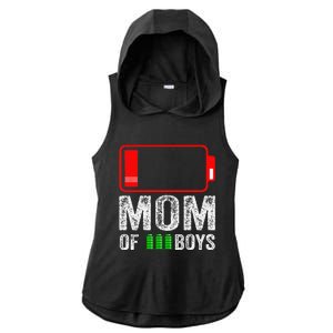 Mom Of 3 Gift From Son Mothers Day Birthday Women Ladies PosiCharge Tri-Blend Wicking Draft Hoodie Tank