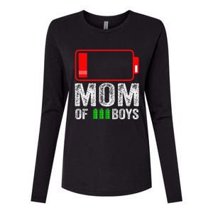 Mom Of 3 Gift From Son Mothers Day Birthday Women Womens Cotton Relaxed Long Sleeve T-Shirt