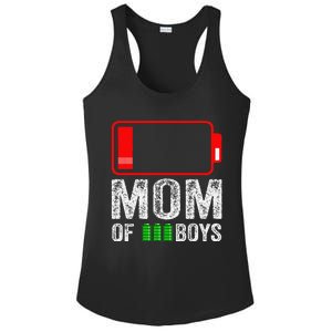 Mom Of 3 Gift From Son Mothers Day Birthday Women Ladies PosiCharge Competitor Racerback Tank