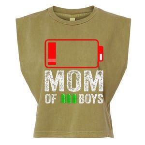 Mom Of 3 Gift From Son Mothers Day Birthday Women Garment-Dyed Women's Muscle Tee