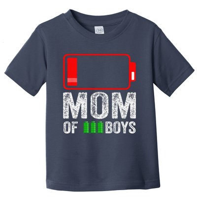 Mom Of 3 Gift From Son Mothers Day Birthday Women Toddler T-Shirt