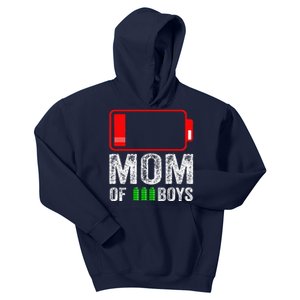 Mom Of 3 Gift From Son Mothers Day Birthday Women Kids Hoodie