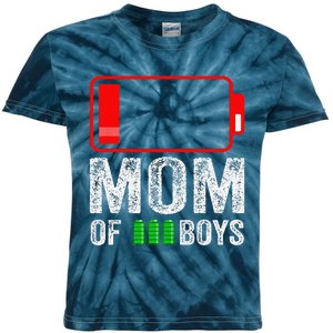 Mom Of 3 Gift From Son Mothers Day Birthday Women Kids Tie-Dye T-Shirt