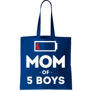 Mom Of 5 Clothing Gift For Mother Wife Mom Funny Gift Tote Bag