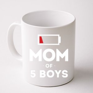 Mom Of 5 Clothing Gift For Mother Wife Mom Funny Gift Coffee Mug