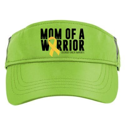 Mom Of A Warrior Childhood Cancer Awareness Adult Drive Performance Visor