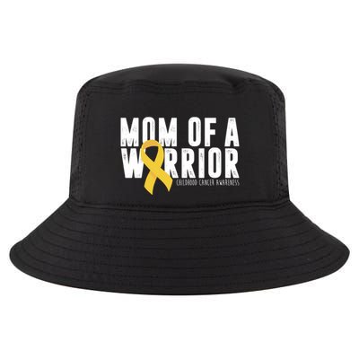 Mom Of A Warrior Childhood Cancer Awareness Cool Comfort Performance Bucket Hat